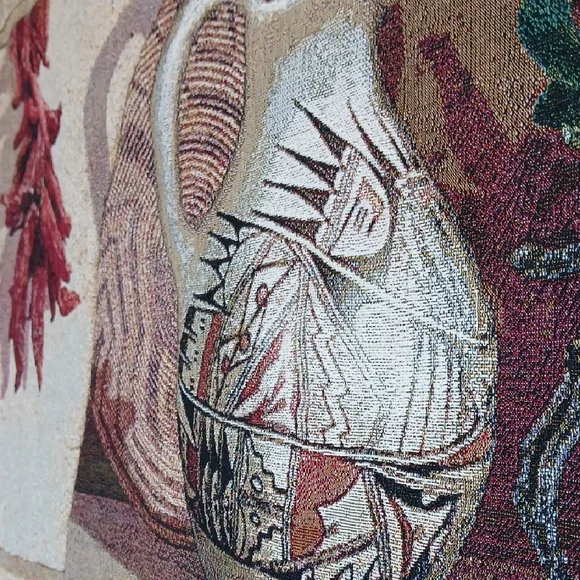 Southwestern Tapestry Wall Hanging with Cactus Design - Picture 5 of 8